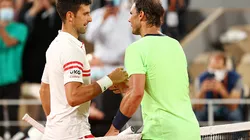 Djokovic e Nadal em Roland Garros. Créditos: Julian Finney/Getty Images