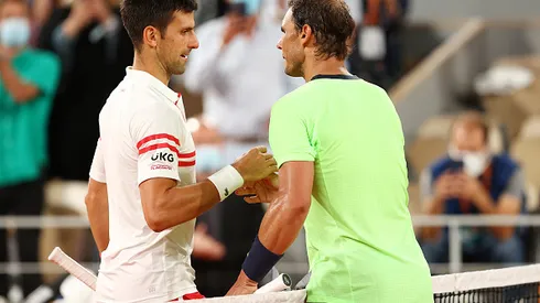 Djokovic e Nadal em Roland Garros. Créditos: Julian Finney/Getty Images