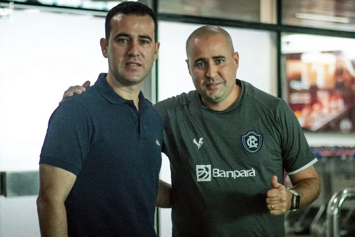 Foto: Samara Miranda/ Reprodução Redes Sociais do Clube do Remo – Thiago Gasparino e Ricardo Catalá