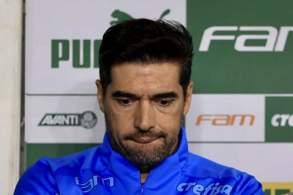 SP – SAO PAULO – 10/05/2023 – BRASILEIRO A 2023, PALMEIRAS X GREMIO – Abel Ferreira tecnico do Palmeiras durante partida contra o Gremio no estadio Arena Allianz Parque pelo campeonato BRASILEIRO A 2023. Foto: Marcello Zambrana/AGIF