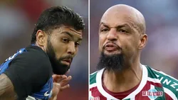 Getty Images/Stanley Chou e Agif/Jorge Rodrigues - Gabigol jogou com Felipe Melo