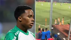 Agif/Marcello Zambrana - Endrick sofre racismo no Paraguai