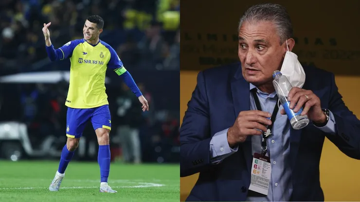 Foto Esq.: Yasser Bakhsh/Getty Images e Foto Dir.: Ettore Chiereguini/AGIF - Cristiano Ronaldo e Tite