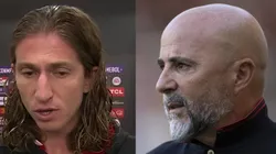Filipe Luís e Sampaoli