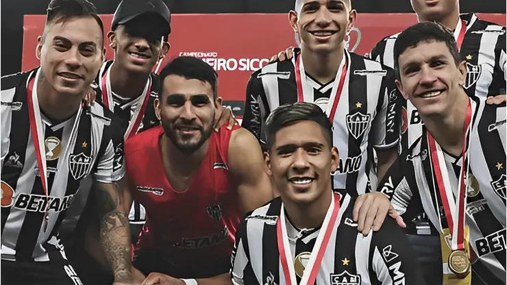 Junior Alonso após o título de 2021. Foto: Pedro Souza / Atlético-MG