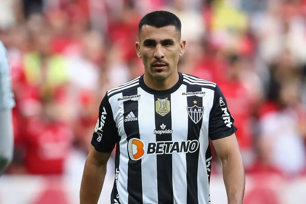 RS – Porto Alegre – 31/07/2022 – BRASILEIRO A, INTERNACIONAL X ATLETICO-MG – Junior Alonso jogador do Atletico-MG durante partida contra o Internacional no estadio Beira-Rio pelo campeonato Brasileiro A 2022. Foto: Pedro H. Tesch/AGIF