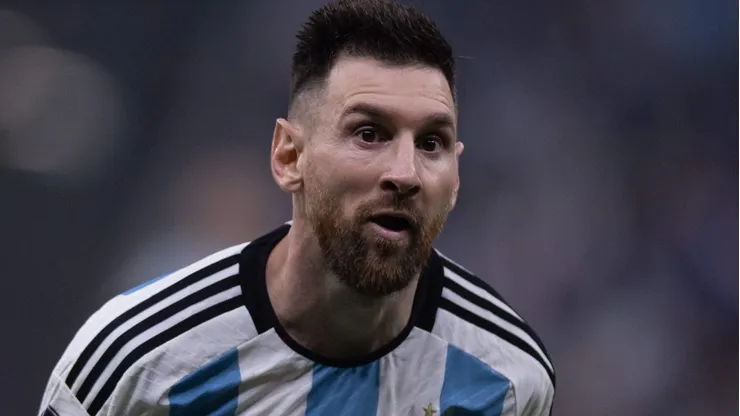 Catar - Doha - 18/12/2022 - COPA DO MUNDO 2022 FINAL, ARGENTINA X FRANCA - Messi jogador do Argentina comemora seu gol durante partida contra o Franca no estadio Lusail pelo campeonato Copa do Mundo 2022. Foto: Pedro Martins/AGIF