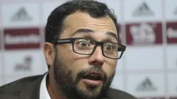 Mario Bittencourt, presidente do Fluminense, concede entrevista coletiva apos treino do Fluminense nas Laranjeiras Foto: Daniel Ramalho/AGIF