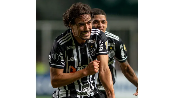 MG - BELO HORIZONTE - 03/05/2023 - LIBERTADORES 2023, ATLETICO-MG X ALIANZA LIMA - Igor Gomes jogador do Atletico-MG comemora seu gol durante partida contra o Alianza Lima no estadio Independencia pelo campeonato Libertadores 2023. Foto: Alessandra Torres/AGIF