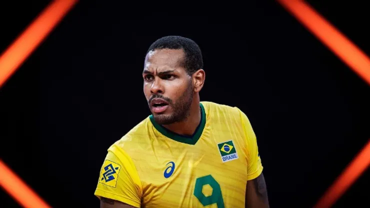 Leal deverá ser a novidade do Brasil nas quartas da VNL. Reprodução/Instagram oficial de Yoandry Leal