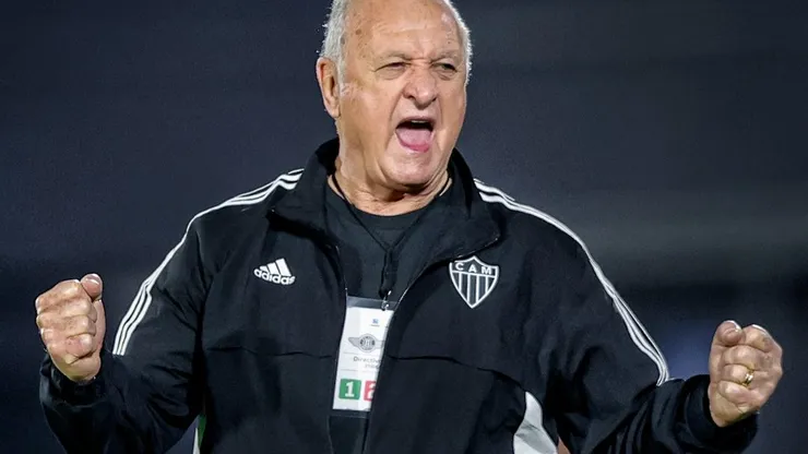 Foto: Reprodução das Redes Sociais do Galo - A primeira partida do técnico Felipão comandando o Atlético-MG, pela Libertadores