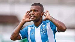 PA - Belem - 30/01/2022 - PARAENSE 2022, TUNA X PAYSANDU - Genilson jogador do Paysandu comemora seu gol durante partida contra o Tuna no estadio Souza pelo campeonato Paraense 2022. Foto: Fernando Torres/AGIF