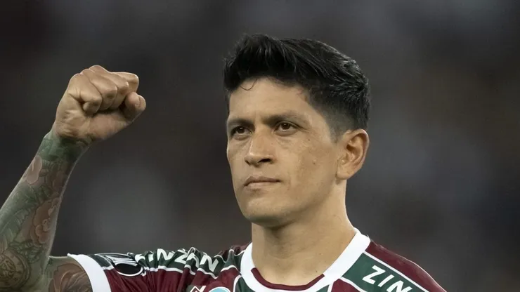 RJ - RIO DE JANEIRO - 27/06/2023 - LIBERTADORES 2023, FLUMINENSE X SPORTING CRISTAL - German Cano jogador do Fluminense durante partida contra o Sporting Cristal no estadio Maracana pelo campeonato Libertadores 2023. Foto: Jorge Rodrigues/AGIF