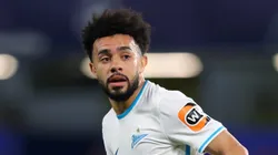 LONDON, ENGLAND - SEPTEMBER 14: Claudinho of Zenit Saint Petersburg during the UEFA Champions League group H match between Chelsea FC and Zenit St. Petersburg at Stamford Bridge on September 14, 2021 in London, England. (Photo by Catherine Ivill/Getty Images)