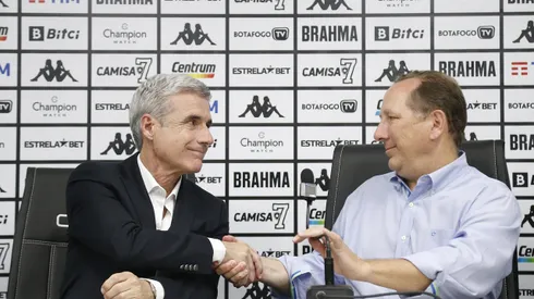 Foto: Vítor Silva/Botafogo - John Textor conversou com Luís Castro