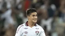 RJ - Rio de Janeiro - 08/03/2023 - CARIOCA 2023, FLAMENGO X FLUMINENSE - Gabriel Pirani jogador do Fluminense comemora gol durante partida contra o Flamengo no estadio Maracana pelo campeonato Carioca 2023. Foto: Jorge Rodrigues/AGIF
