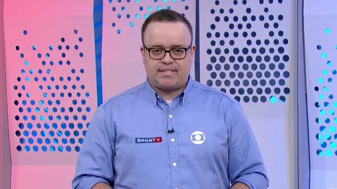 Foto: Reprodução/SporTV - Everaldo narrou Santos x Flamengo.