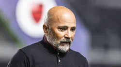 SP - SANTOS - 25/06/2023 - BRASILEIRO A 2023, SANTOS X FLAMENGO - Jorge Sampaoli tecnico do Flamengo durante partida contra o Santos no estadio Vila Belmiro pelo campeonato BRASILEIRO A 2023. Foto: Abner Dourado/AGIF