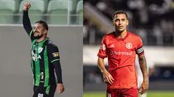 Foto: Gilson Junio/AGIF- Aloísio pelo América-MG. Foto: Abner Dourado/AGIF- Alan Patrick pelo Internacional