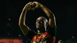 PE - RECIFE - 18/06/2023 - BRASILEIRO B 2023, SPORT X VILA NOVA-GO - Vagner Love jogador do Sport comemora seu gol durante partida contra o Vila Nova-GO no estadio Ilha do Retiro pelo campeonato BRASILEIRO B 2023. Foto: Rafael Vieira/AGIF