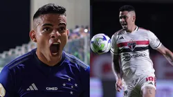 Foto: Gilson Junio/AGIF- Bruno Rodrigues pelo Cruzeiro. Foto: Ettore Chiereguini/AGIF- Luciano pelo São Paulo