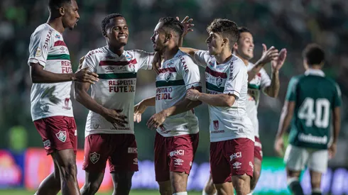 GO - GOIANIA - 11/06/2023 - BRASILEIRO A 2023, GOIAS X FLUMINENSE - Lima jogador do Fluminense comemora seu gol durante partida contra o Goias no estadio Serrinha pelo campeonato BRASILEIRO A 2023. Foto: Isabela Azine/AGIF