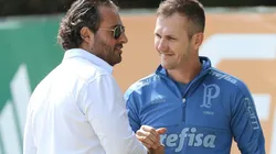 Foto: Cesar Greco/SEP - Alexandre Mattos e Paulo Turra trabalharam juntos no Palmeiras e no Athletico-PR