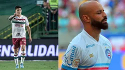 Foto: Isabela Azine/AGIF Cano pelo Fluminense. Foto: Walmir Cirne/AGIF Thaciano pelo Bahia