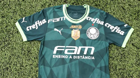 Detalhe uniforme 1 do Palmeiras Foto: Site Oficial Palmeiras/Fabio Menotti