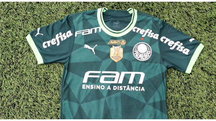 Detalhe uniforme 1 do Palmeiras Foto: Site Oficial Palmeiras/Fabio Menotti