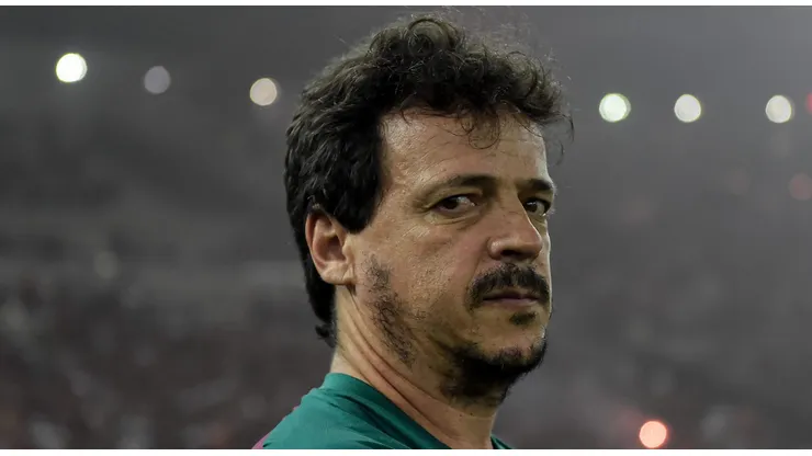 Fernando Diniz, técnico do Fluminense, durante partida contra o Flamengo no estadio Maracana pelo campeonato Copa do Brasil 2023. Foto: Thiago Ribeiro/AGIF
