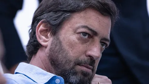 Duilio Monteiro Alves presidente do Corinthians, durante apresentacao do novo técnico do Corinthians, Vanderlei Luxemburgo, no CT Joaquim Grava, zona leste da cidade de Sao Paulo Foto: Ettore Chiereguini/AGIF