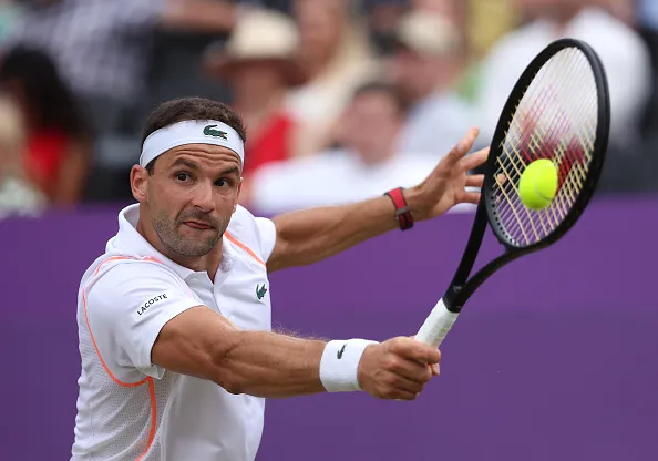 Dimitrov superou Cerundolo nas oitavas de Queen’s. Créditos: Julian Finney/Getty Images