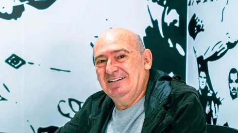 Foto: Leandro Reis/Santos FC - Andrés Rueda anuncia o novo técnico do Santos