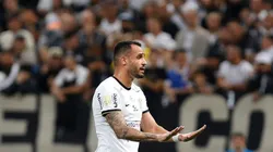 SAO PAULO, BRAZIL - OCTOBER 12: Renato Augusto of Corinthians reacts during the first leg match of the final of Copa do Brasil 2022 between Corinthians and Flamengo at Neo Quimica Arena on October 12, 2022 in Sao Paulo, Brazil. (Photo by Ricardo Moreira/Getty Images)