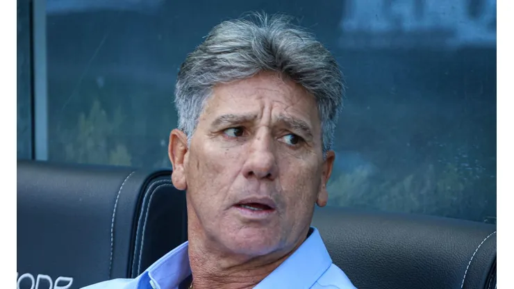 Renato Portaluppi, técnico do Grêmio, durante partida contra o Aimore na Arena do Grêmio pelo Gauchão 2023. Foto: Maxi Franzoi/AGIF