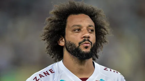 RJ - RIO DE JANEIRO - 12/04/2023 - COPA DO BRASIL 2023, FLUMINENSE X PAYSANDU - Marcelo jogador do Fluminense durante partida contra o Paysandu no estadio Maracana pelo campeonato Copa do Brasil 2023. Foto: Thiago Ribeiro/AGIF