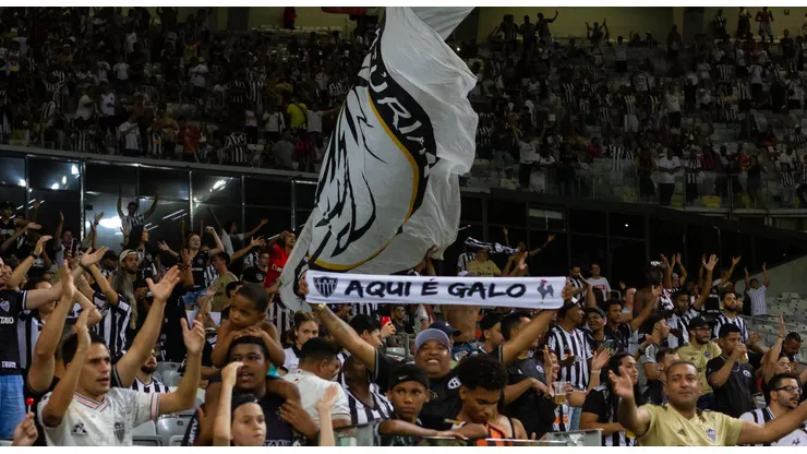 Torcida do Atletico-MG durante partida contra Juventude no Mineirão pelo Brasileiro em 2022. Foto: Fernando Moreno/AGIF