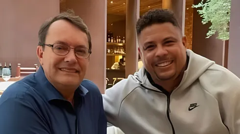 Foto: Reprodução / Twitter - Ronaldo e Pedrinho BH se reuniram em Belo Horizonte