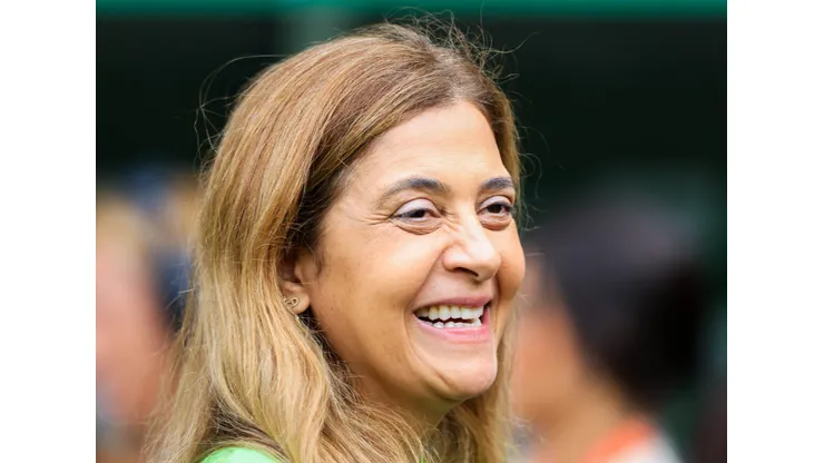 SP - SAO PAULO - 09/04/2023 - PAULISTA 2023, PALMEIRAS X AGUA SANTA - Leila Pereira presidente do Palmeiras antes da partida entre Palmeiras e Agua Santa no estadio Arena Allianz Parque pelo campeonato Paulista 2023. Foto: Marcello Zambrana/AGIF