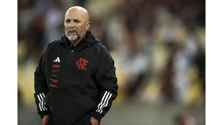 RJ - RIO DE JANEIRO - 10/05/2023 - BRASILEIRO A 2023, FLAMENGO X GOIAS - Jorge Sampaoli tecnico do Flamengo durante partida contra o Goias no estadio Maracana pelo campeonato BRASILEIRO A 2023. Foto: Jorge Rodrigues/AGIF
