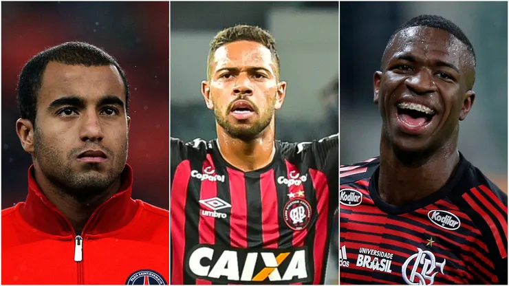 Foto: Agif/Getty Images - Lucas Moura, Renan Lodi e Vinícius Júnior são algumas das vendas mais altas dos times brasileiros