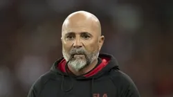 Sampaoli durante jogo do Flamengo no Brasileirão.