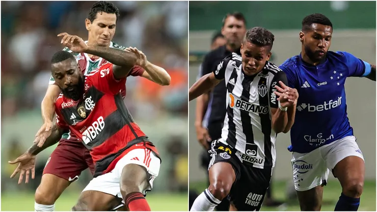 Foto: Jorge Rodrigues; Gilson Junio/AGIF - As maiores vantagens de vitórias nos clássicos do futebol brasileiro