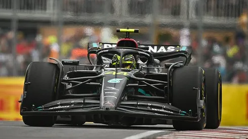 Hamilton durante o GP do Canadá