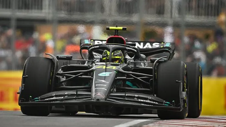 Hamilton durante o GP do Canadá