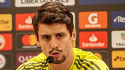 RJ - Rio de Janeiro - 19/11/2019 - Coletiva de imprensa Flamengo - Rodrigo Caio (camisa 03) do Flamengo durante coletiva de imprensa antes do treino da equipe no CT Ninho do Urubu Foto: Allan Carvalho/AGIF