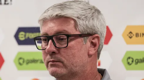 PR - CURITIBA - 10/06/2023 - BRASILEIRO A 2023, CORITIBA X SANTOS - Odair Hellmann tecnico do Santos durante entrevista antes da partida contra o Coritiba no estadio Couto Pereira pelo campeonato BRASILEIRO A 2023. Foto: Robson Mafra/AGIF