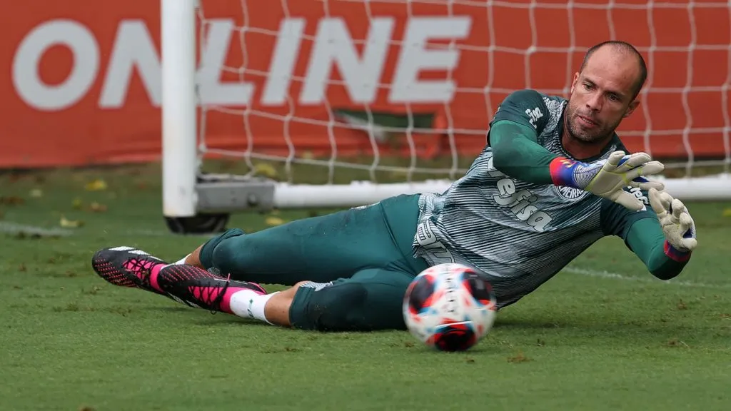 Marcelo Lomba pode fazer sua última partida pelo Palmeiras contra o Bahia. Foto: César Greco/ Palmeiras