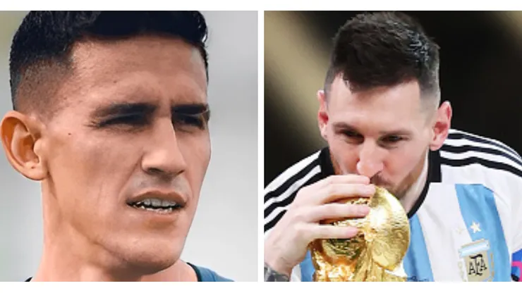 Fotos: Divulgação/Racing e Foto: Julian Finney/Getty Images - Rojas só fica atrás de Messi, em quesito